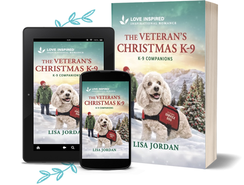 The Veteran's Christmas K-9 cover by author Lisa Jordan